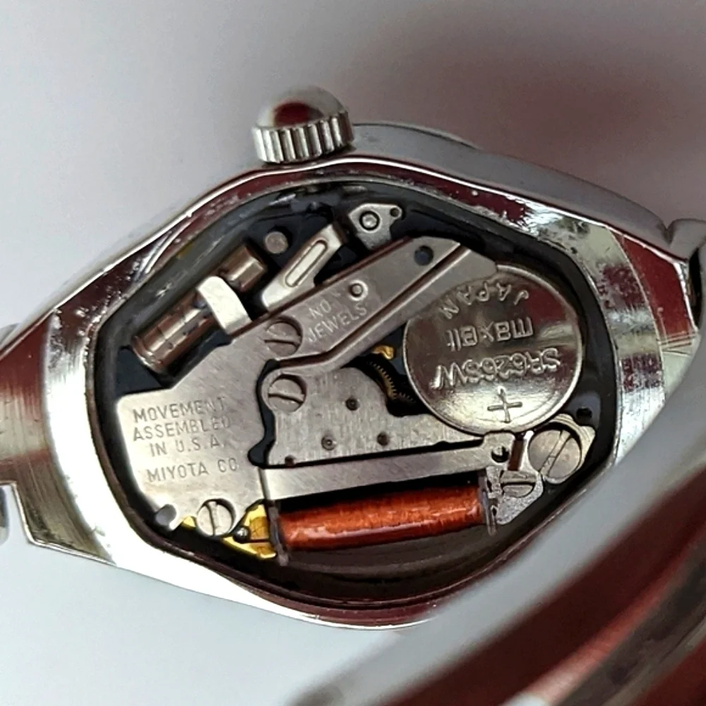 Miyota Watch Movement Parts Silver Royal Blue